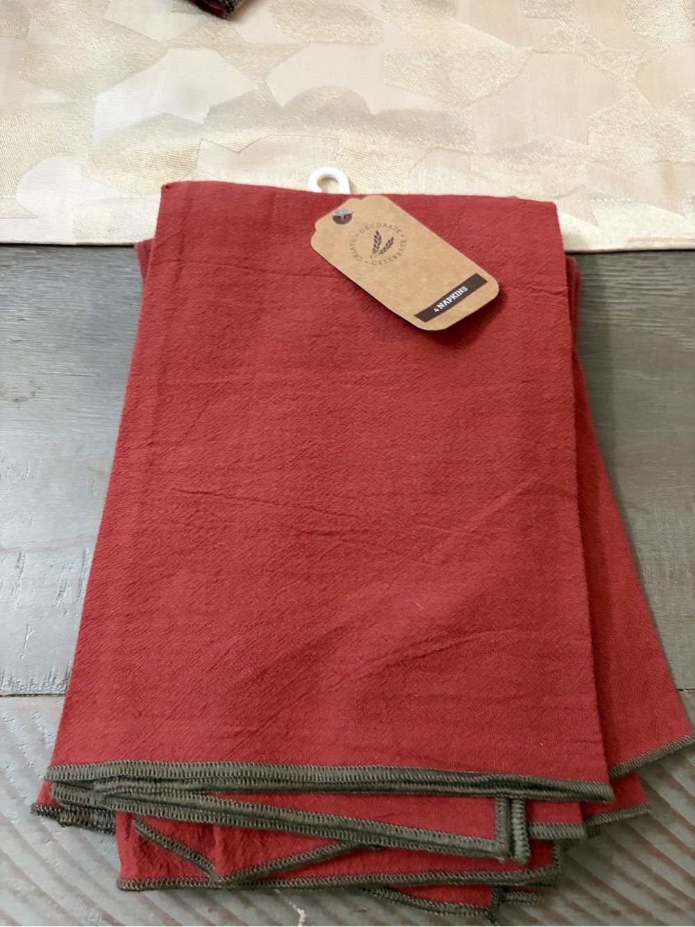 Arabian Spice Cotton Napkin Set - 4pc  100%cotton dimension 18”x18”
